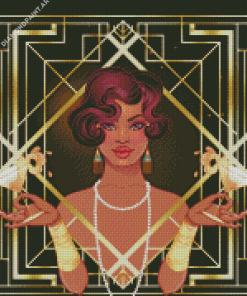 Art Deco Girl Diamond Painting