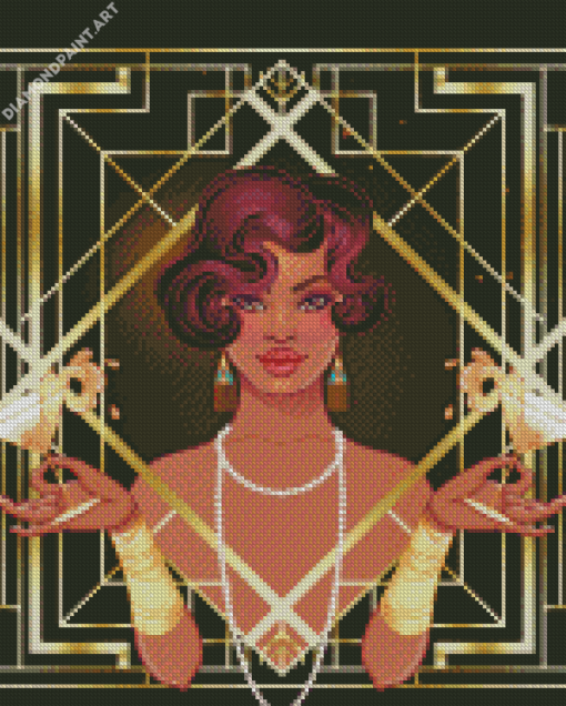 Art Deco Girl Diamond Painting