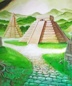 Aztec Pyramids Diamond Painting