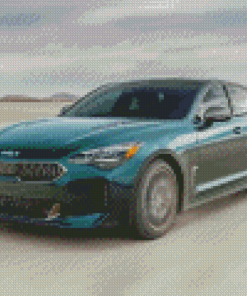 Green Kia Stinger Diamond Painting