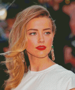 The Gorgeous Actress Amber Heard Diamond Painting