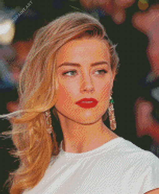 The Gorgeous Actress Amber Heard Diamond Painting