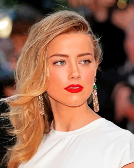 The Gorgeous Actress Amber Heard Diamond Painting