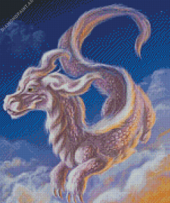 White Falcor Diamond Painting