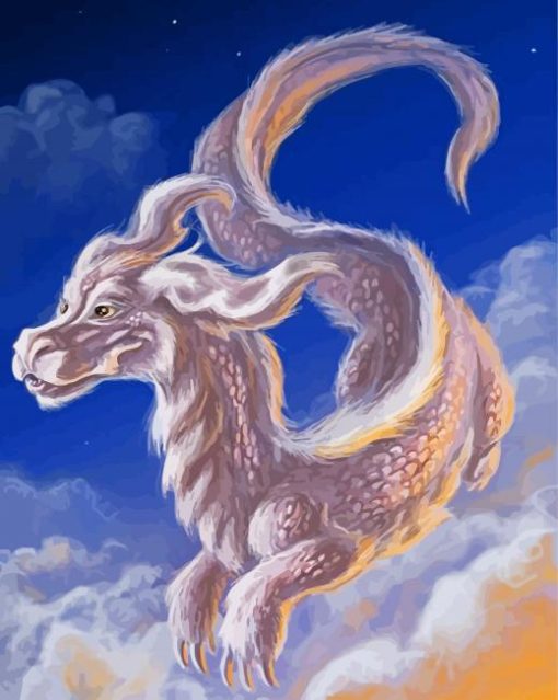 White Falcor Diamond Painting