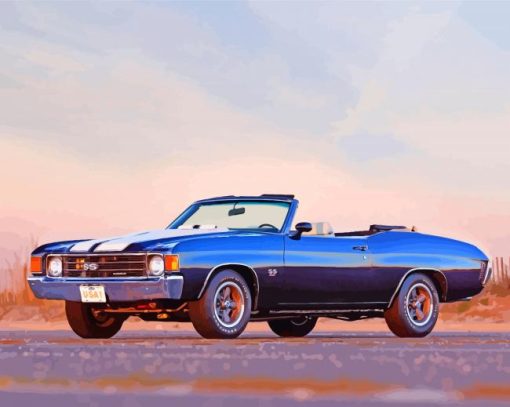 1972 Chevelle Engine Diamond Painting