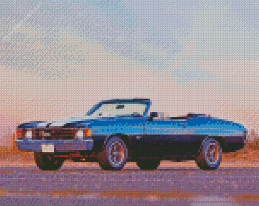 1972 Chevelle Engine Diamond Painting