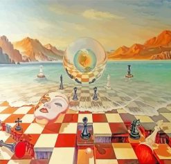 Abstract Chess Game Diamond Painting