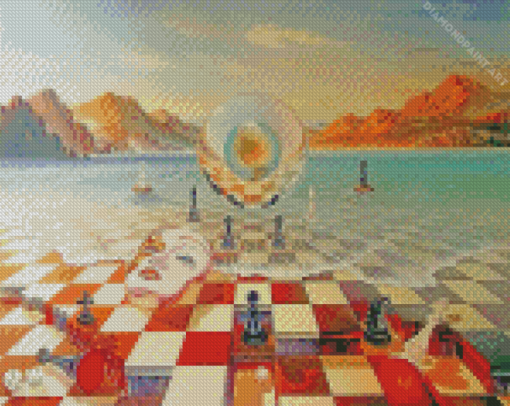 Abstract Chess Game Diamond Painting