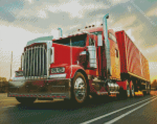 Aesthetic 18 Wheelers Diamond Painting