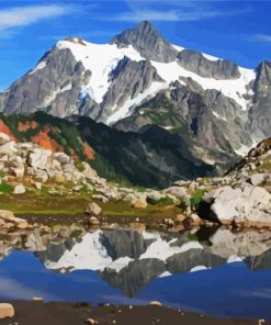 Aesthetic North Cascades National Park Diamond Painting