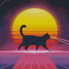 Aesthetic Retro Cat Diamond Paintings