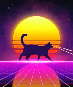 Aesthetic Retro Cat Diamond Paintings