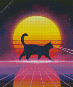 Aesthetic Retro Cat Diamond Paintings