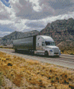 Aesthetic Semi Truck Diamond Painting