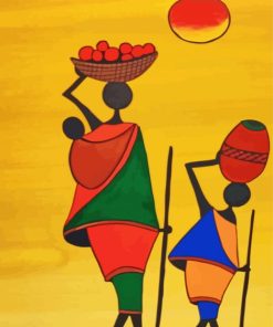 African Abstract People Diamond Painting