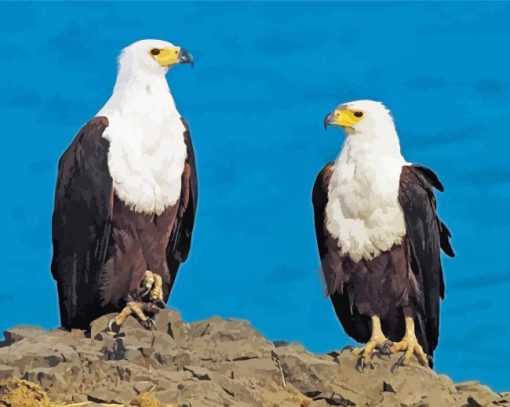 African Fish Eagles Diamond Painting