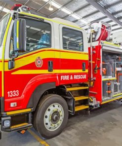 Australian Fire Trucks Diamond Paintings