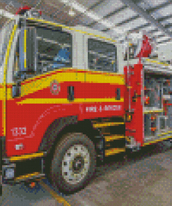 Australian Fire Trucks Diamond Paintings