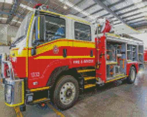 Australian Fire Trucks Diamond Paintings