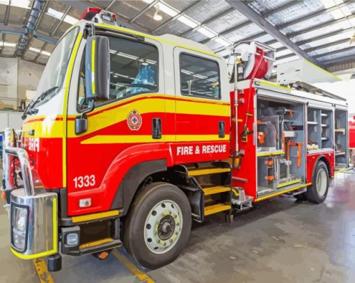 Australian Fire Trucks Diamond Paintings