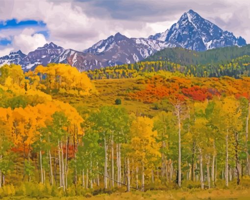 Autumn Aspen Diamond Painting