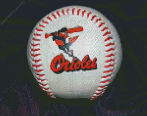 Baltimore Orioles Ball Diamond Painting