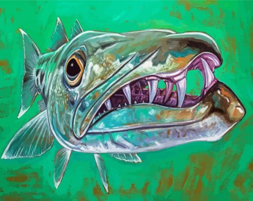 Barracuda Fish Art Diamond Painting