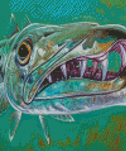 Barracuda Fish Art Diamond Painting