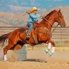 Barrel Racing 1 Diamond Paintings