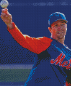 Baseball Pitcher Jacob Degrom Diamond Painting