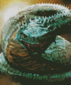 Basilisk Dragon Art Diamond Painting