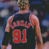 Basketball Player Dennis Rodman Diamond Painting