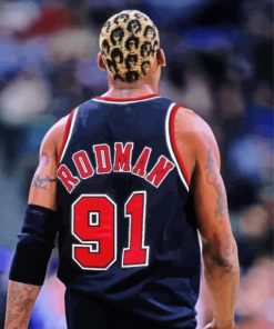 Basketball Player Dennis Rodman Diamond Painting