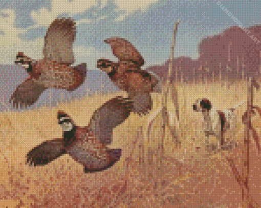 Bird Hunting Scenes Diamond Paintings