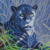 Black Jaguar Diamond Painting