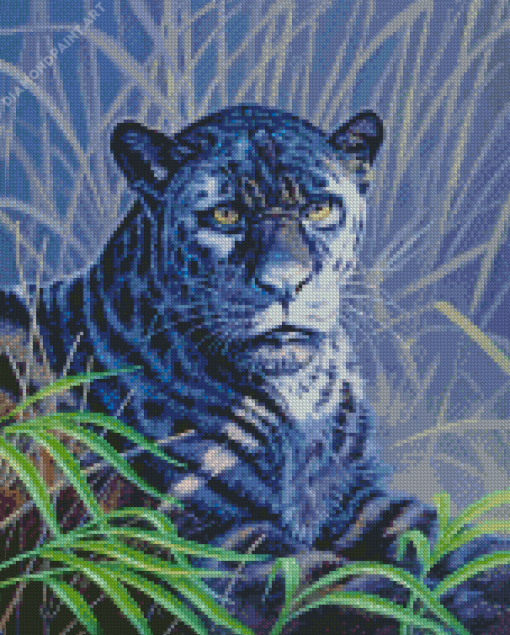 Black Jaguar Diamond Painting