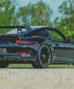 Black Porsche Car Diamond Paintings