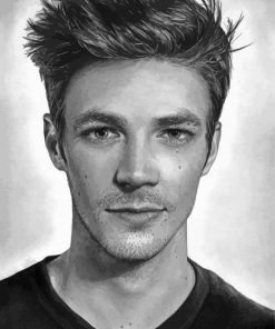 Black And White Grant Gustin Art Diamond Paintings