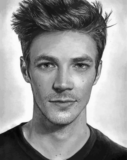 Black And White Grant Gustin Art Diamond Paintings