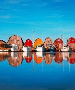 Boats In Prince Edward Island Diamond Painting