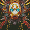 Borderlands 3 Gun Skull Psycho Bandit Diamond Painting