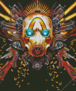 Borderlands 3 Gun Skull Psycho Bandit Diamond Painting