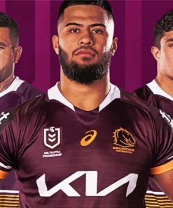 Brisbane Broncos Rugby League Players Diamond Painting