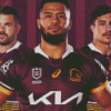 Brisbane Broncos Rugby League Players Diamond Painting