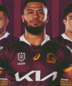 Brisbane Broncos Rugby League Players Diamond Painting