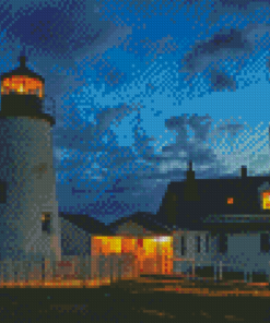 Bristol Pemaquid Point Light Diamond Painting