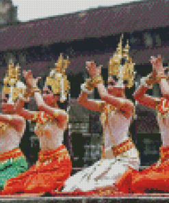 Cambodia Traditional Apsara Dance Diamond Paintings