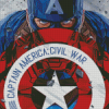 Captain America Shield Diamond Painting