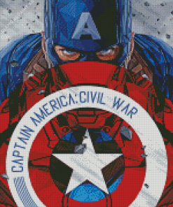 Captain America Shield Diamond Painting